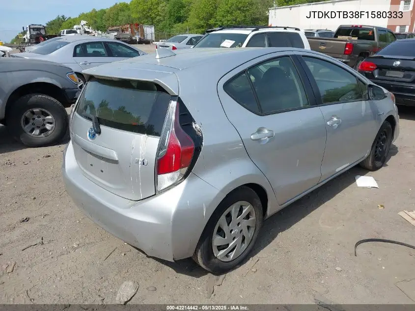 2015 Toyota Prius C Two VIN: JTDKDTB38F1580333 Lot: 42214442