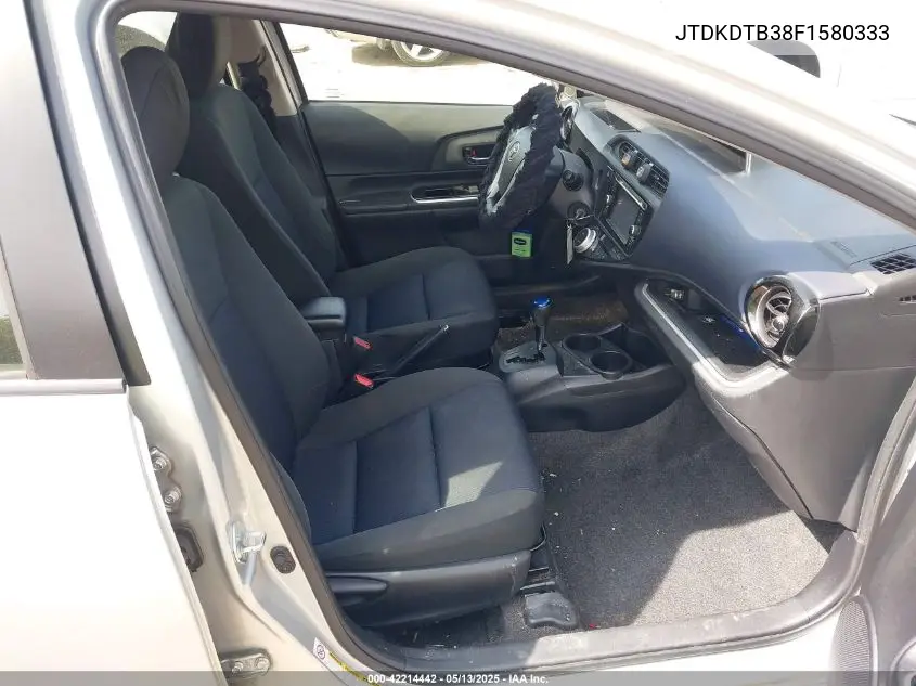 2015 Toyota Prius C Two VIN: JTDKDTB38F1580333 Lot: 42214442