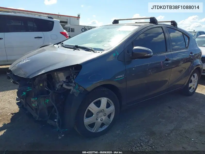 2015 Toyota Prius C Two VIN: JTDKDTB38F1088014 Lot: 42227740