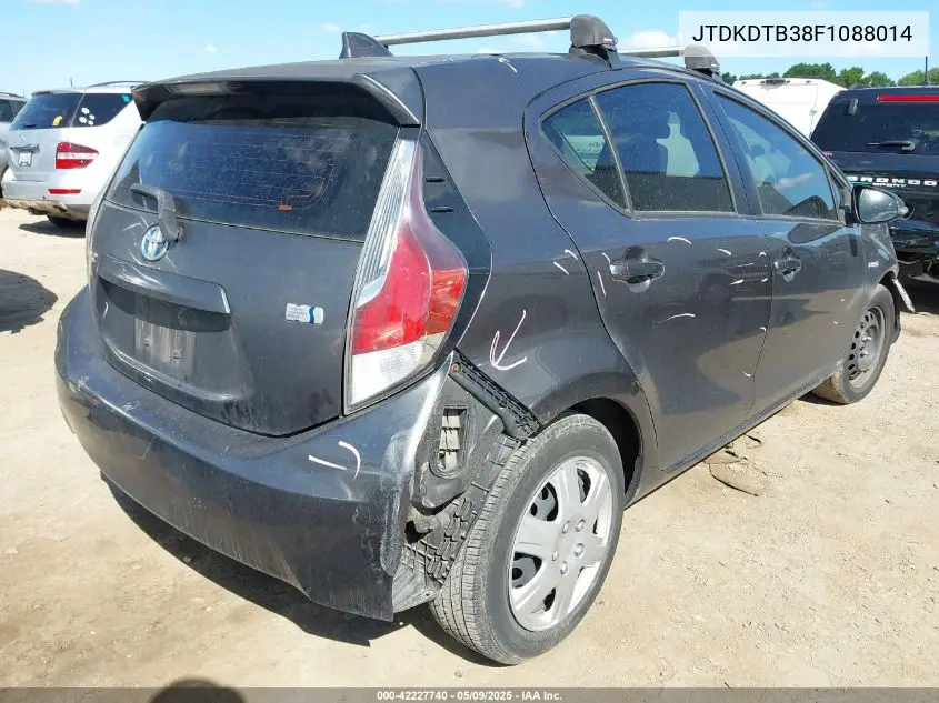 2015 Toyota Prius C Two VIN: JTDKDTB38F1088014 Lot: 42227740