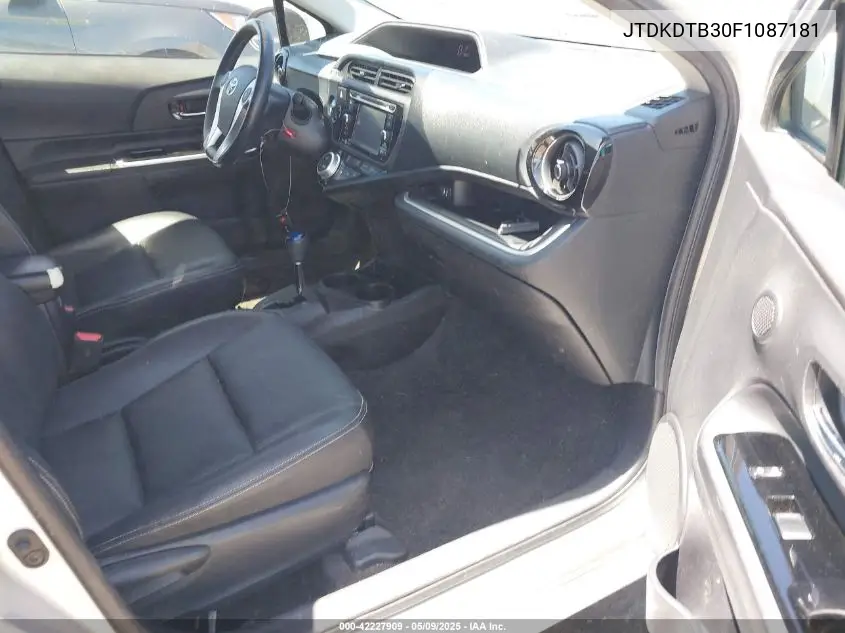 2015 Toyota Prius C Four VIN: JTDKDTB30F1087181 Lot: 42227909