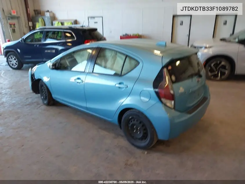 2015 Toyota Prius C Two VIN: JTDKDTB33F1089782 Lot: 42230700