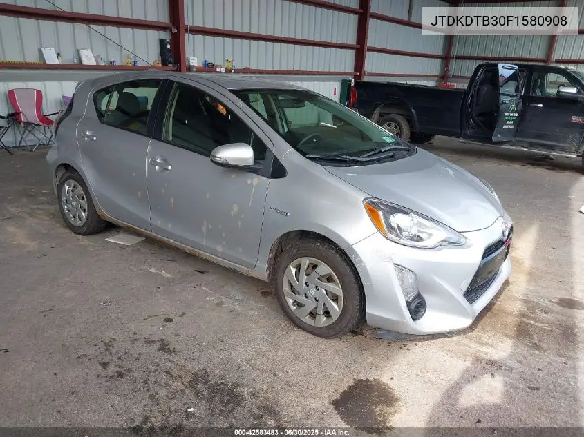 2015 Toyota Prius C Three VIN: JTDKDTB30F1580908 Lot: 42583483