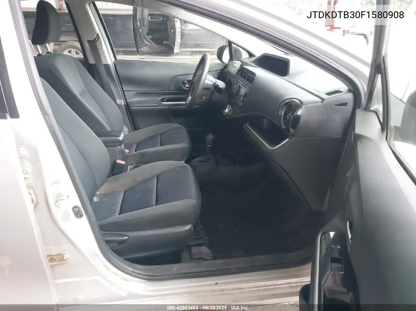 2015 Toyota Prius C Three VIN: JTDKDTB30F1580908 Lot: 42583483
