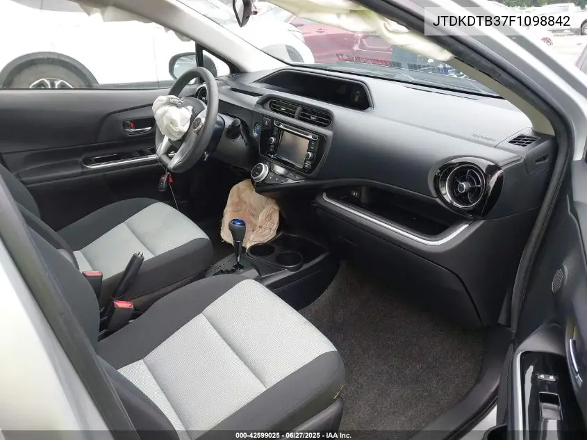 2015 Toyota Prius C VIN: JTDKDTB37F1098842 Lot: 42599025