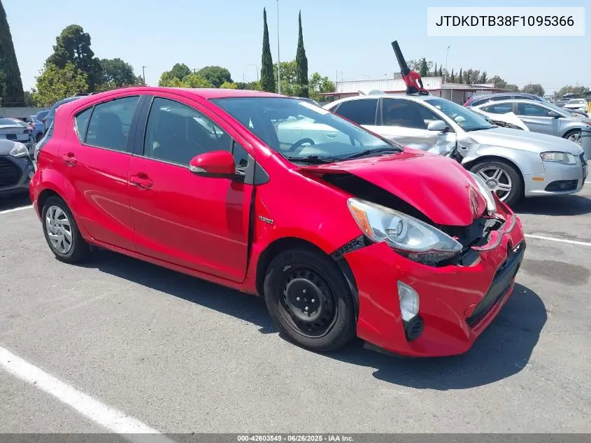 2015 Toyota Prius C One VIN: JTDKDTB38F1095366 Lot: 42603549