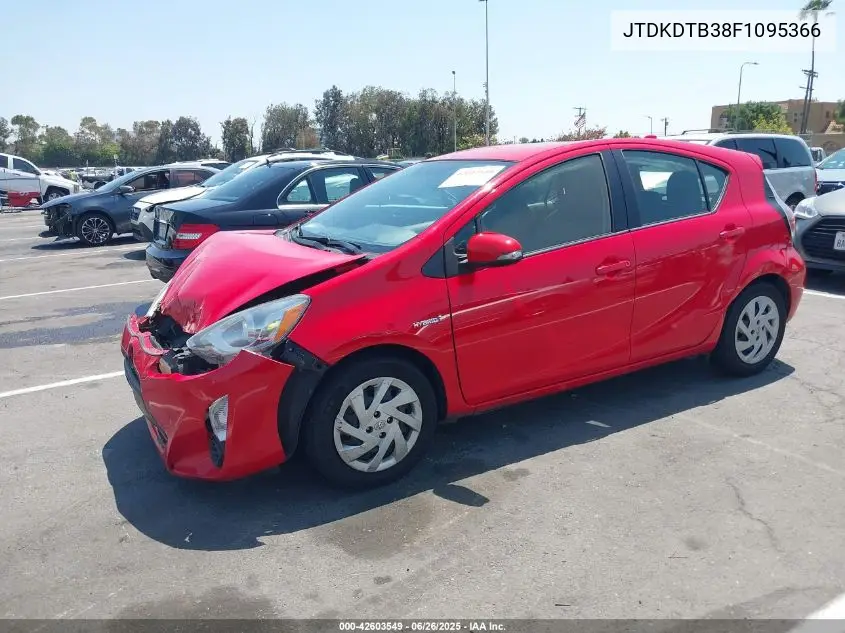 2015 Toyota Prius C One VIN: JTDKDTB38F1095366 Lot: 42603549