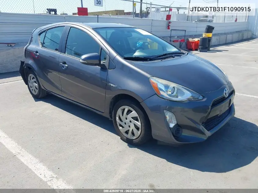 2015 Toyota Prius C Two VIN: JTDKDTB31F1090915 Lot: 42609716