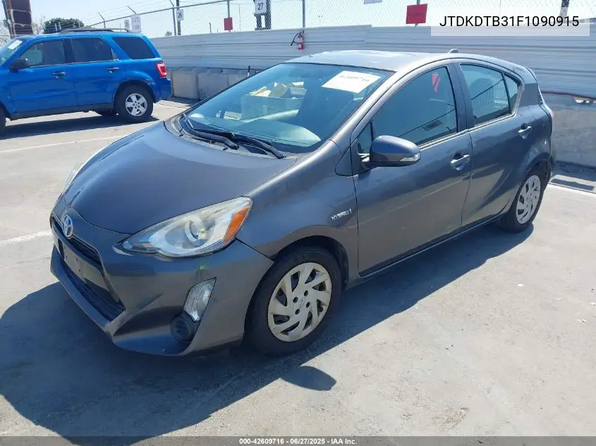 2015 Toyota Prius C Two VIN: JTDKDTB31F1090915 Lot: 42609716