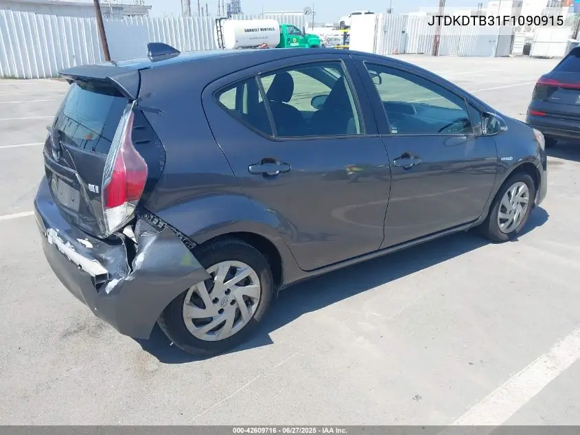 2015 Toyota Prius C Two VIN: JTDKDTB31F1090915 Lot: 42609716