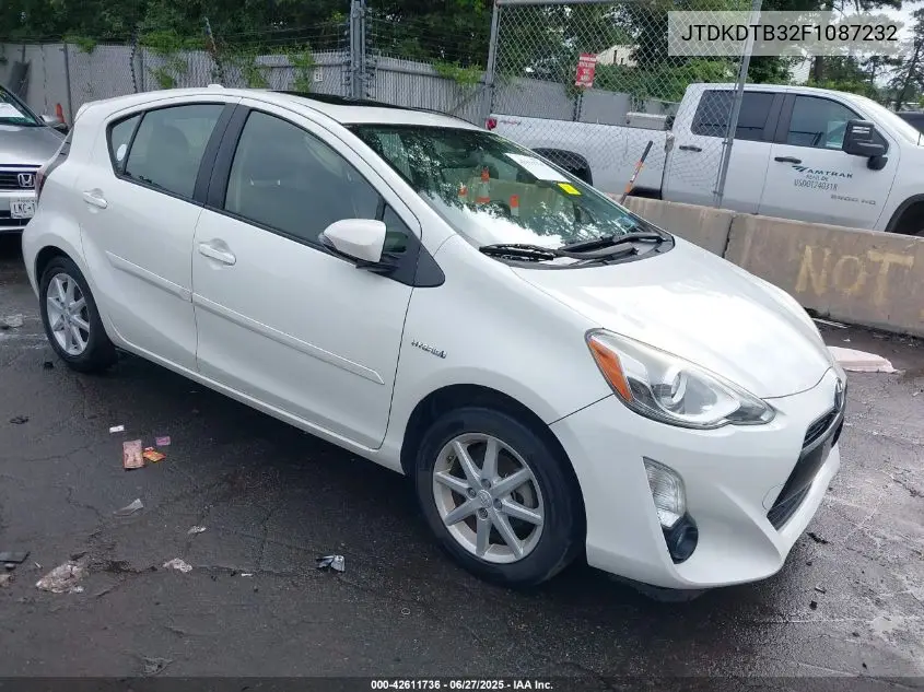 2015 Toyota Prius C Four VIN: JTDKDTB32F1087232 Lot: 42611736