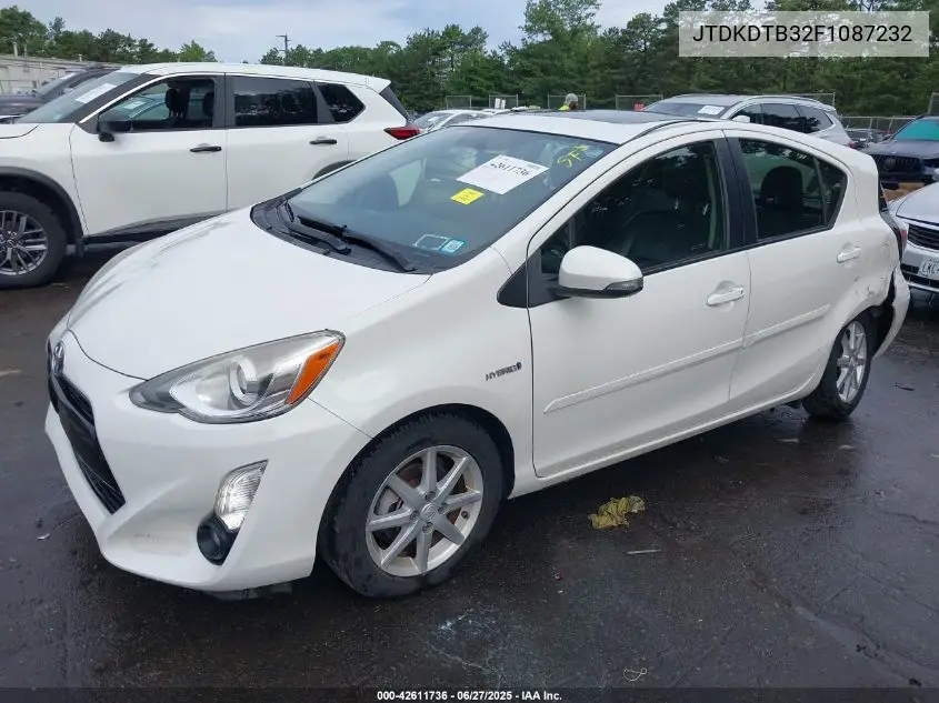 2015 Toyota Prius C Four VIN: JTDKDTB32F1087232 Lot: 42611736