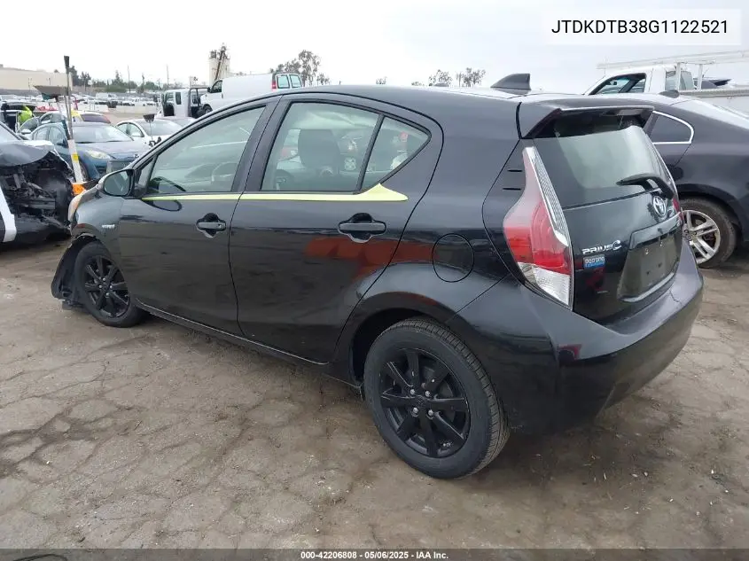 2016 Toyota Prius C Persona Series VIN: JTDKDTB38G1122521 Lot: 42206808