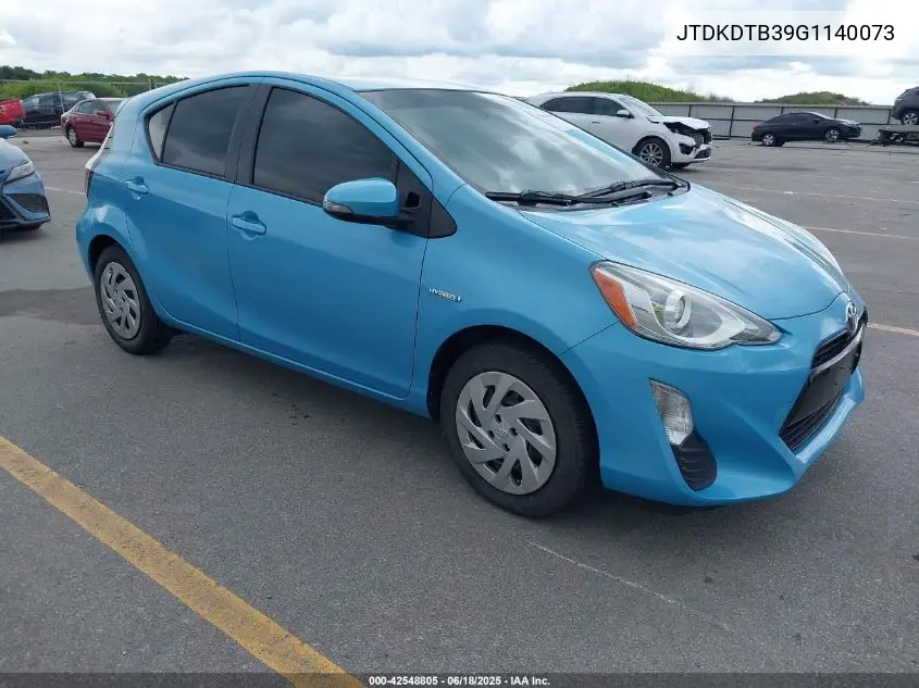 2016 Toyota Prius C Two VIN: JTDKDTB39G1140073 Lot: 42548805