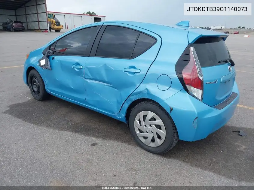 2016 Toyota Prius C Two VIN: JTDKDTB39G1140073 Lot: 42548805