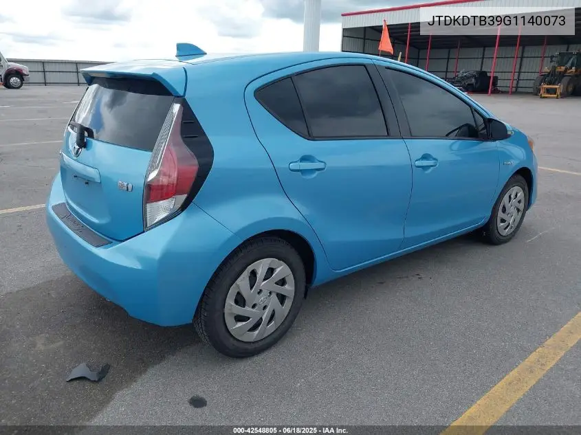2016 Toyota Prius C Two VIN: JTDKDTB39G1140073 Lot: 42548805