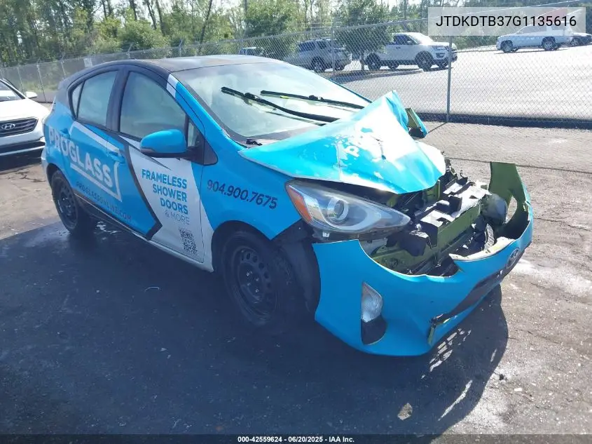 2016 Toyota Prius C One VIN: JTDKDTB37G1135616 Lot: 42559624
