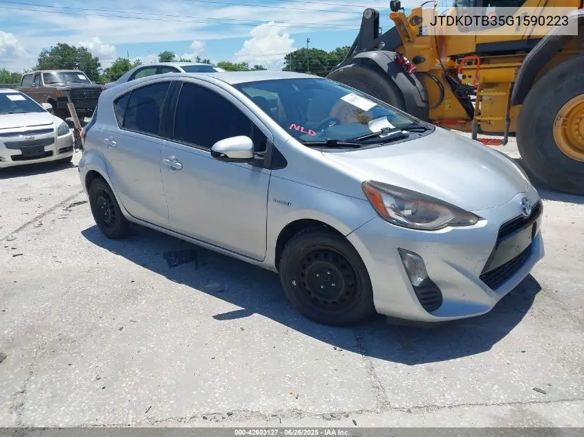 2016 Toyota Prius C Two VIN: JTDKDTB35G1590223 Lot: 42603127