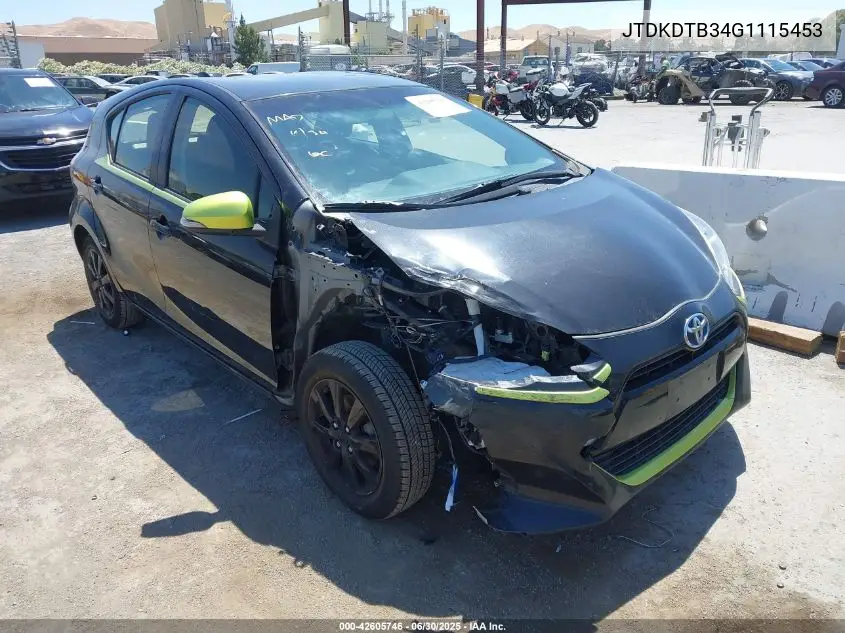 2016 Toyota Prius C Persona Series VIN: JTDKDTB34G1115453 Lot: 42605746