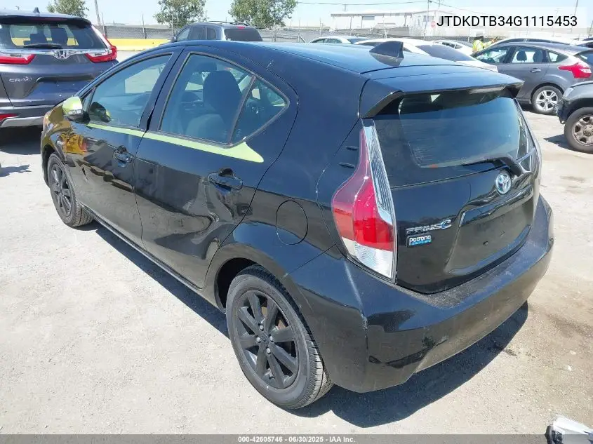 2016 Toyota Prius C Persona Series VIN: JTDKDTB34G1115453 Lot: 42605746