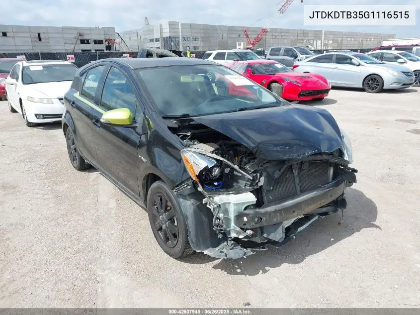 2016 Toyota Prius C Persona Series VIN: JTDKDTB35G1116515 Lot: 42607945
