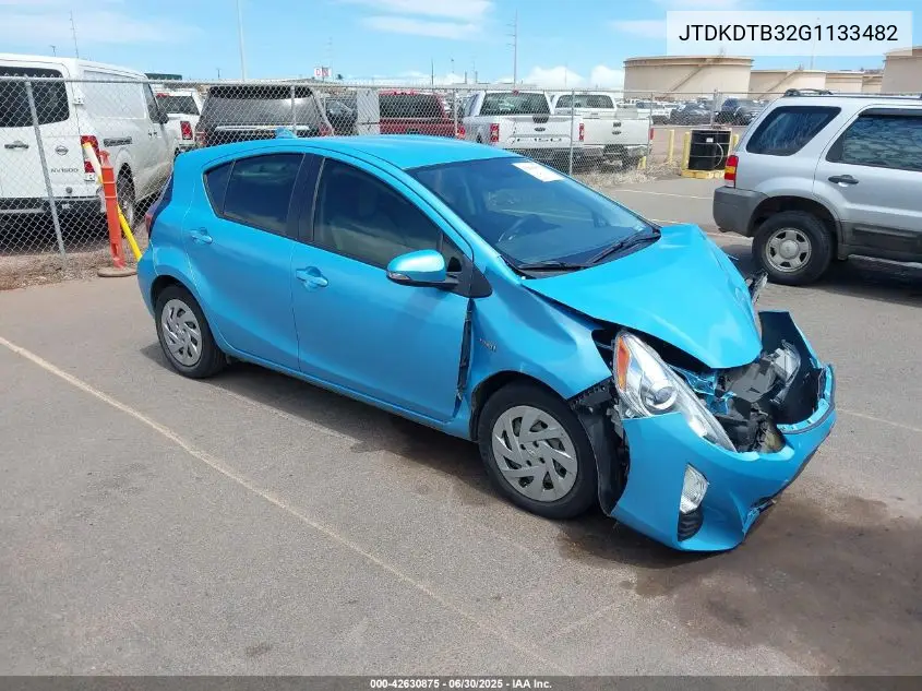 2016 Toyota Prius C Four/One/Persona Series/Three/Two VIN: JTDKDTB32G1133482 Lot: 42630875