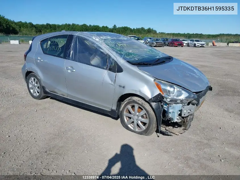 2017 Toyota Prius C Base (Ecvt)/Technology VIN: JTDKDTB36H1595335 Lot: 12338974X