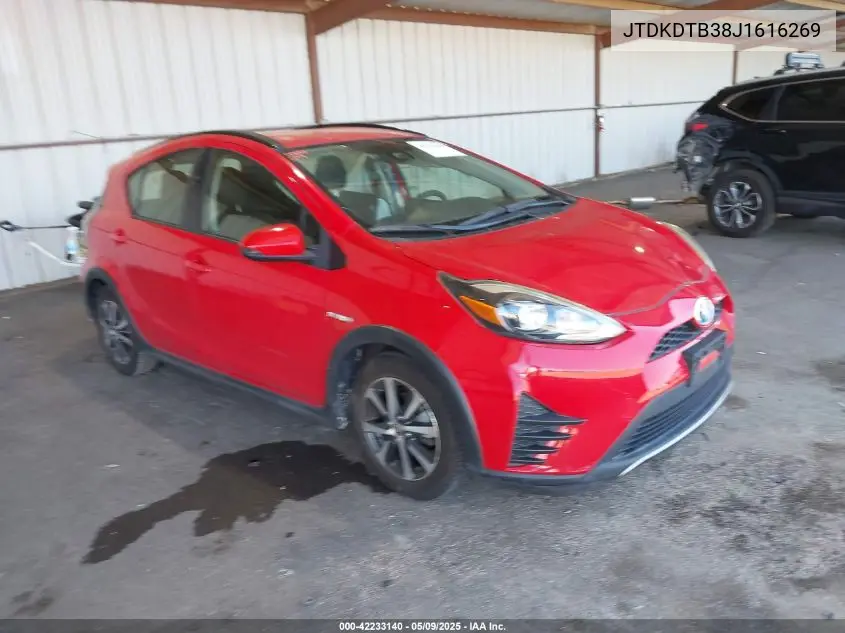 2018 Toyota Prius C Two VIN: JTDKDTB38J1616269 Lot: 42233140