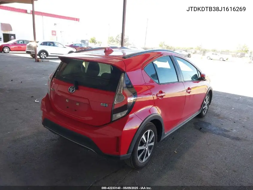 2018 Toyota Prius C Two VIN: JTDKDTB38J1616269 Lot: 42233140