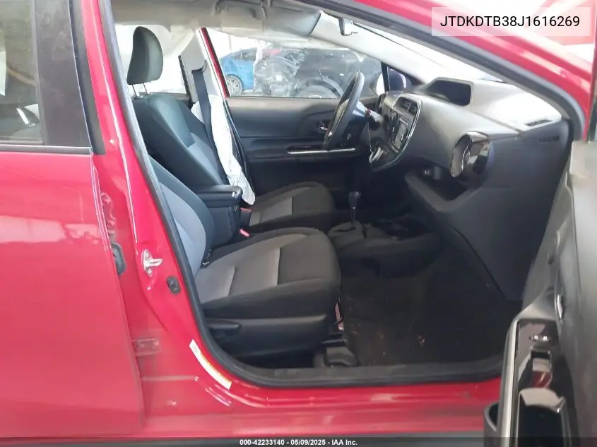 2018 Toyota Prius C Two VIN: JTDKDTB38J1616269 Lot: 42233140
