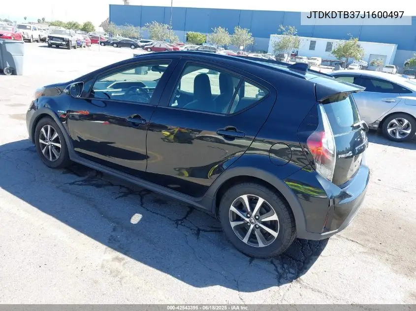 2018 Toyota Prius C One VIN: JTDKDTB37J1600497 Lot: 42543395