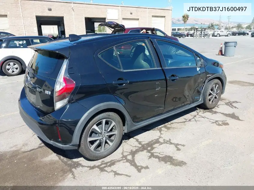 2018 Toyota Prius C One VIN: JTDKDTB37J1600497 Lot: 42543395