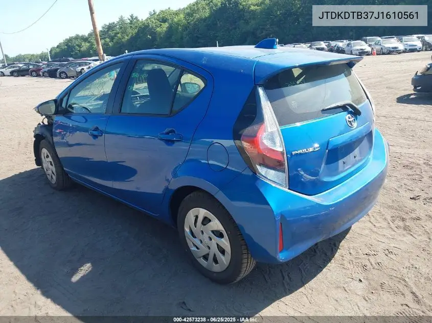 2018 Toyota Prius C Technology VIN: JTDKDTB37J1610561 Lot: 42573238