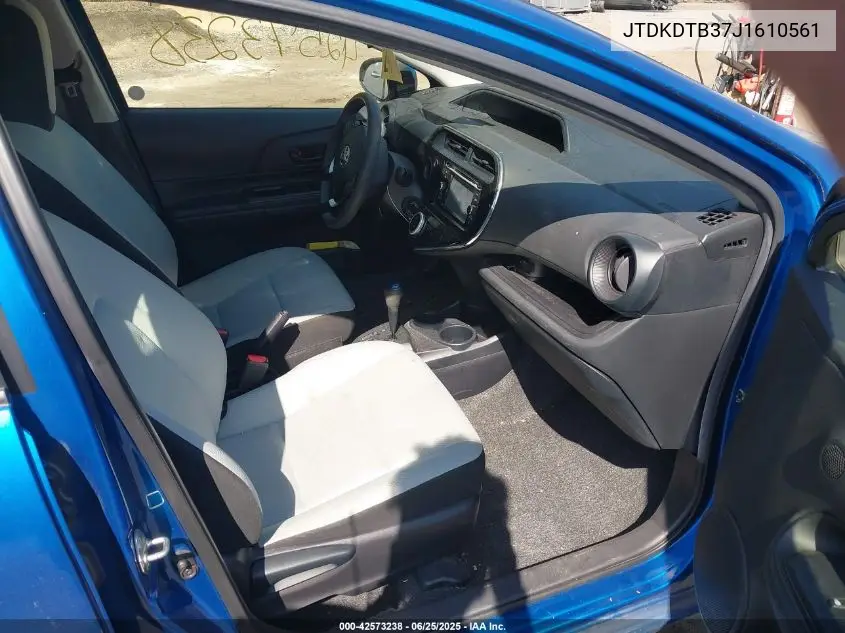 2018 Toyota Prius C Technology VIN: JTDKDTB37J1610561 Lot: 42573238