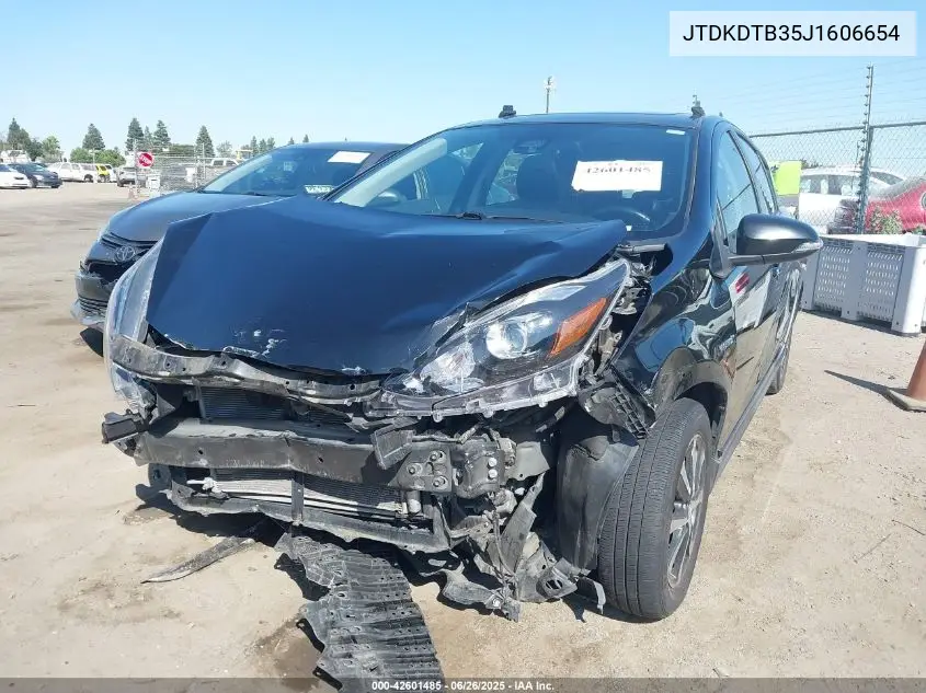 2018 Toyota Prius C Four VIN: JTDKDTB35J1606654 Lot: 42601485