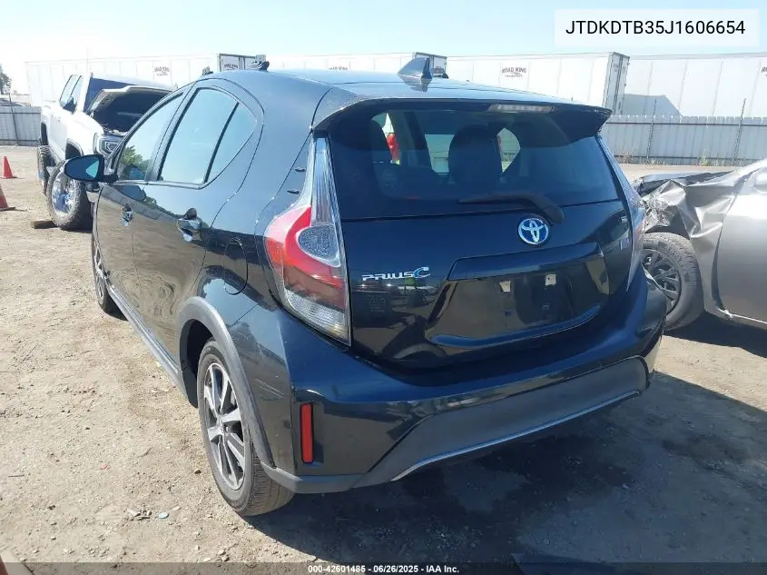 2018 Toyota Prius C Four VIN: JTDKDTB35J1606654 Lot: 42601485
