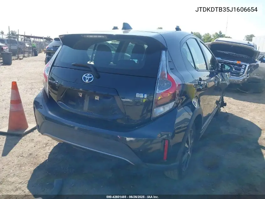 2018 Toyota Prius C Four VIN: JTDKDTB35J1606654 Lot: 42601485