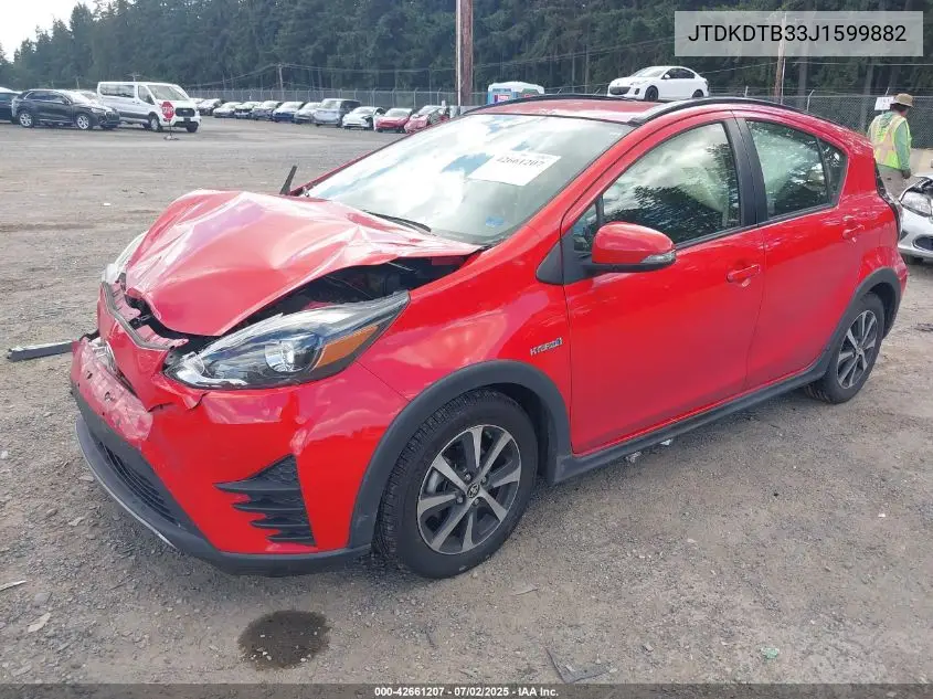 2018 Toyota Prius C Two VIN: JTDKDTB33J1599882 Lot: 42661207