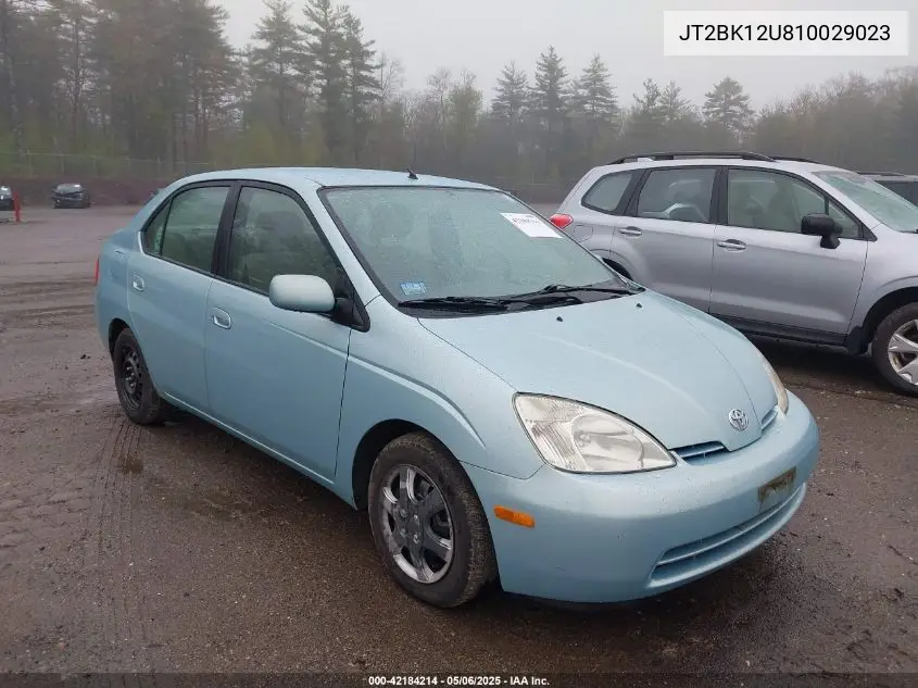 2001 Toyota Prius VIN: JT2BK12U810029023 Lot: 42184214