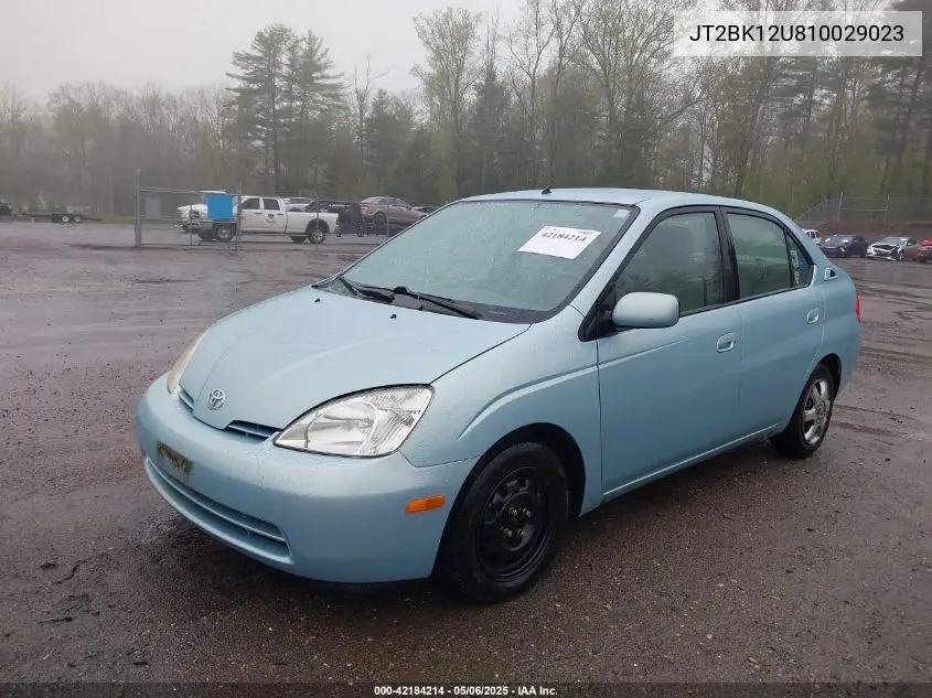 2001 Toyota Prius VIN: JT2BK12U810029023 Lot: 42184214