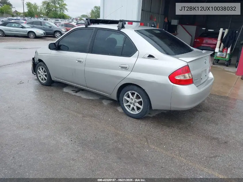 2001 Toyota Prius VIN: JT2BK12UX10038032 Lot: 42320157