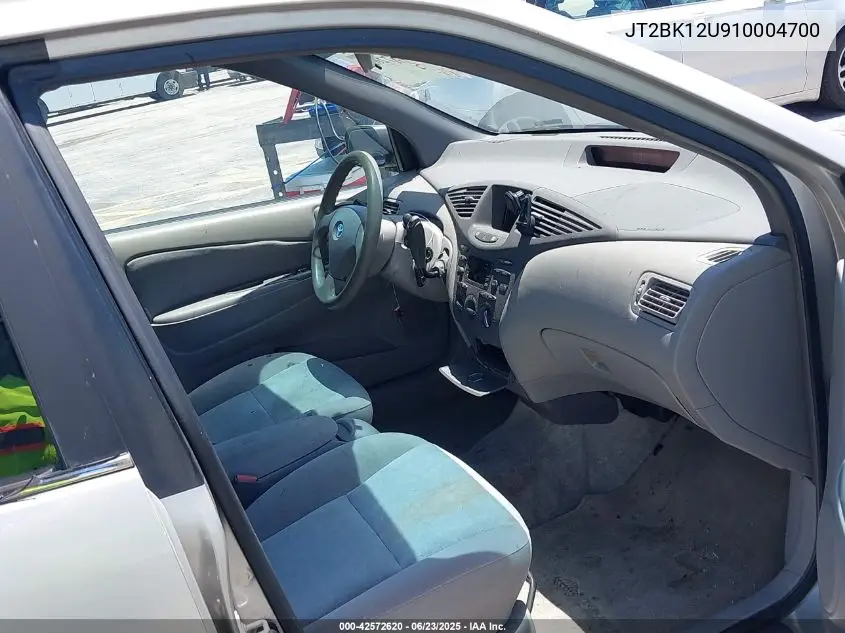 2001 Toyota Prius VIN: JT2BK12U910004700 Lot: 42572620