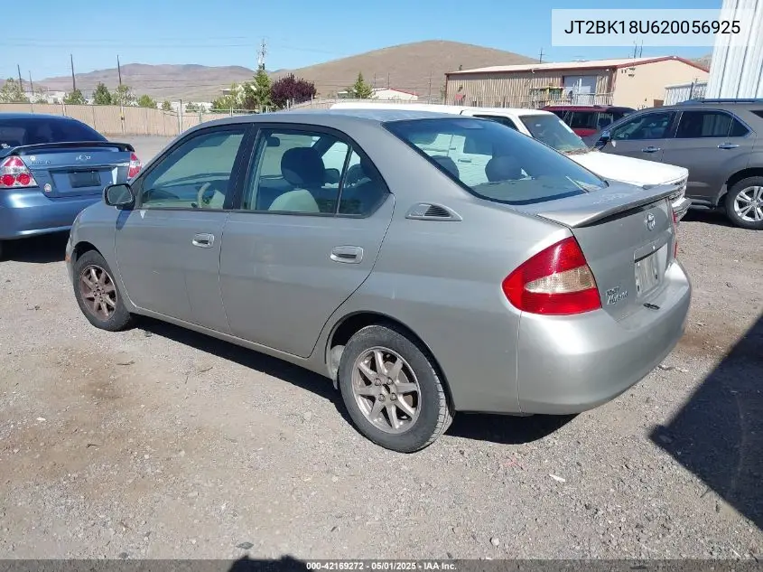 2002 Toyota Prius VIN: JT2BK18U620056925 Lot: 42169272
