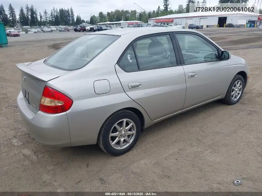 2002 Toyota Prius VIN: JT2BK12U020061062 Lot: 42211549