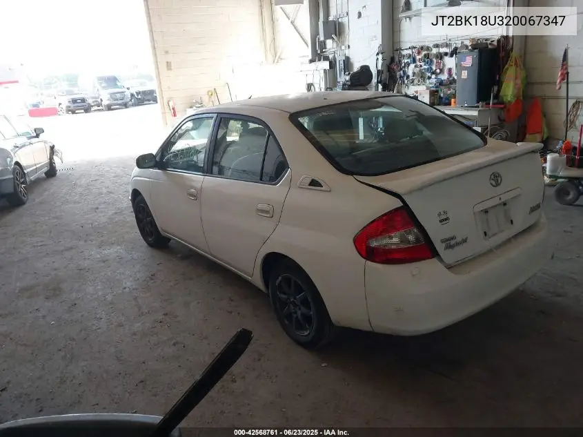 2002 Toyota Prius VIN: JT2BK18U320067347 Lot: 42568761