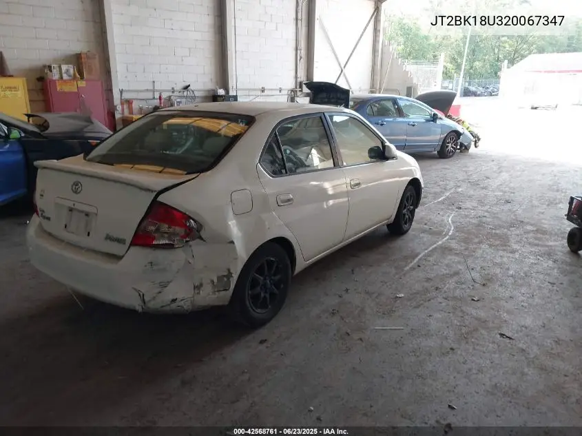 2002 Toyota Prius VIN: JT2BK18U320067347 Lot: 42568761