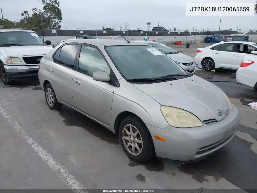 2002 Toyota Prius VIN: JT2BK18U120065659 Lot: 42609793