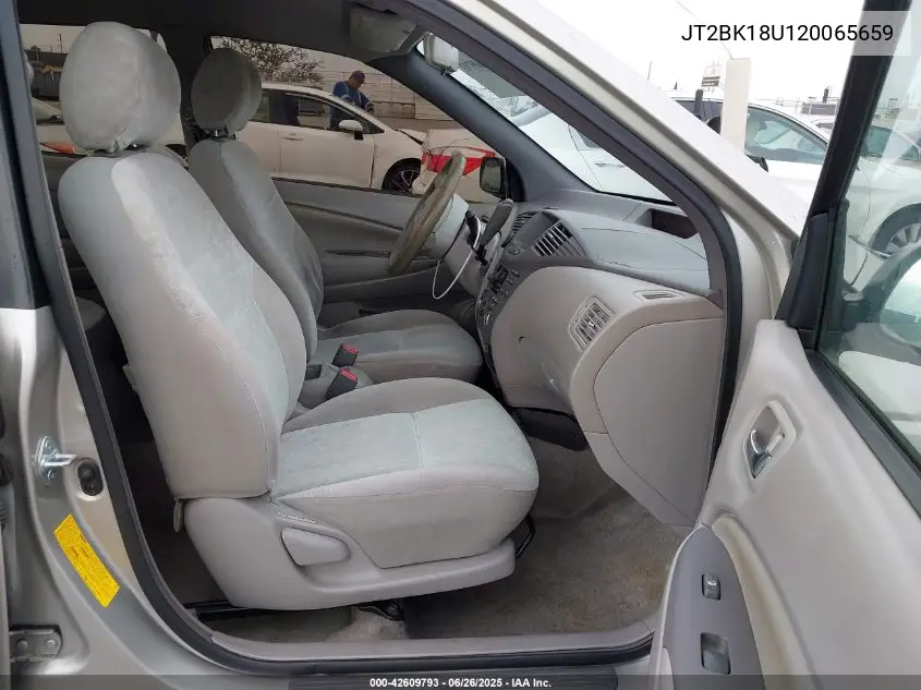 2002 Toyota Prius VIN: JT2BK18U120065659 Lot: 42609793