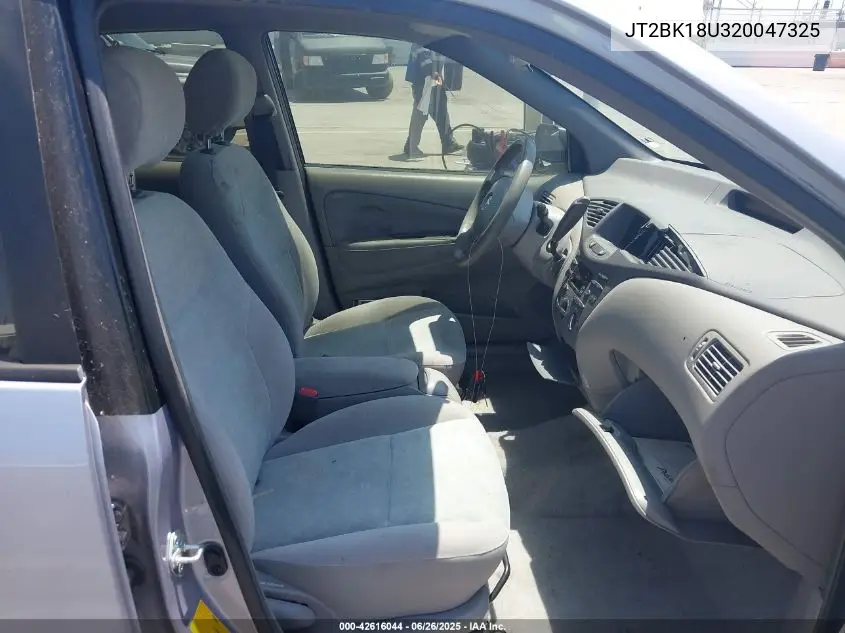 2002 Toyota Prius VIN: JT2BK18U320047325 Lot: 42616044