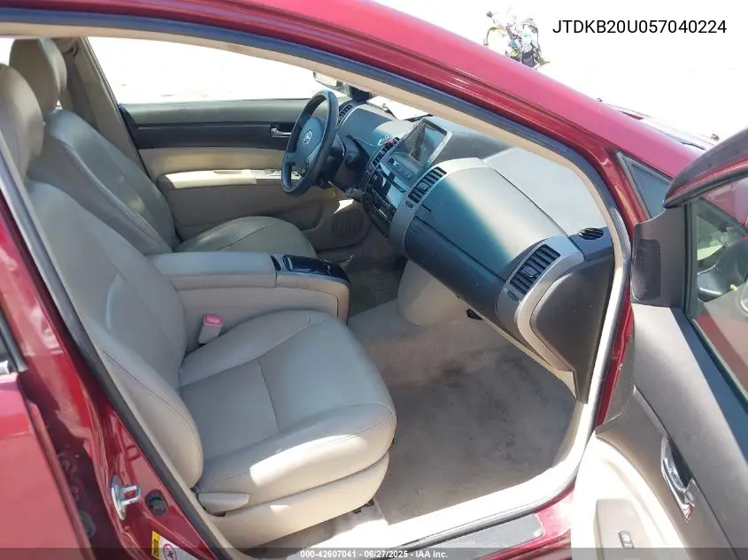 2005 Toyota Prius VIN: JTDKB20U057040224 Lot: 42607041